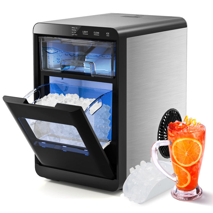 Nugget Ice Maker Countertop with Soft Chewable Pellet