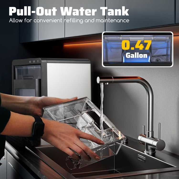 Nugget Ice Maker Countertop with Soft Chewable Pellet