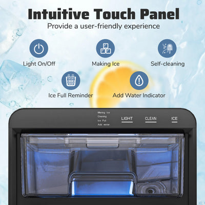 Nugget Ice Maker Countertop with Soft Chewable Pellet