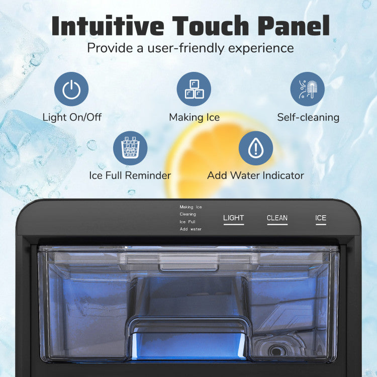 Nugget Ice Maker Countertop with Soft Chewable Pellet