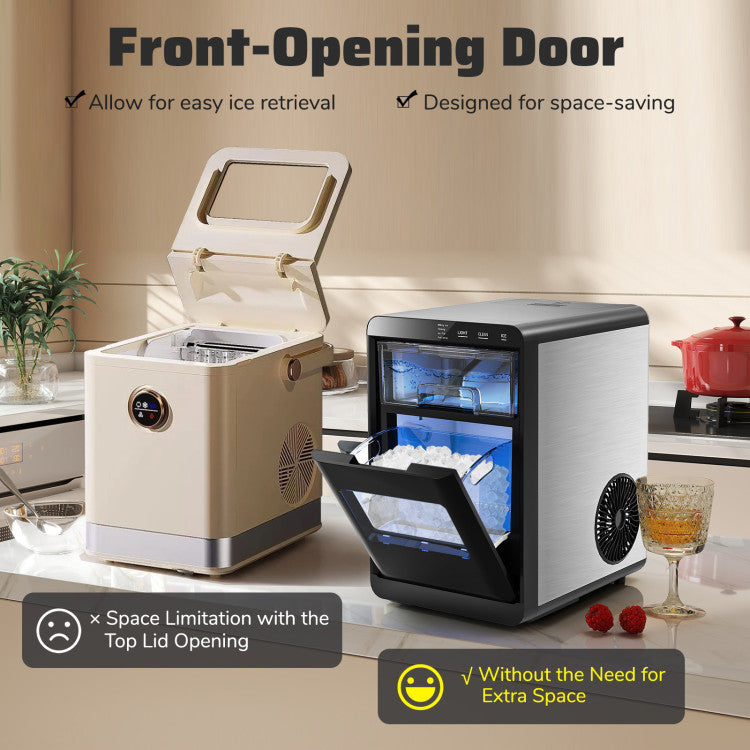 Nugget Ice Maker Countertop with Soft Chewable Pellet