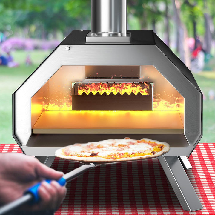 Outdoor Pizza Oven Stainless Steel Wood Fired Pizza Grill Maker