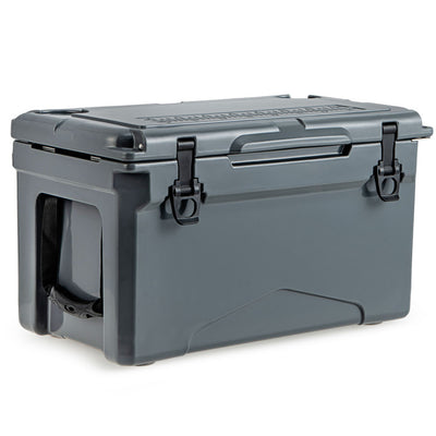 30 Quart Outdoor Portable Hard Cooler Heavy-Duty Rotomolded Ice Chest Box with Integrated Cup Holders and Bottle Opener for Camping BBQ