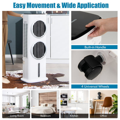 3 in 1 Evaporative Air Cooler Portable Quiet Swamp Cooler with Remote Control and Smart Timer