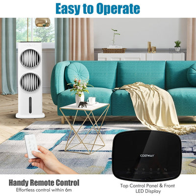 3 in 1 Evaporative Air Cooler Portable Quiet Swamp Cooler with Remote Control and Smart Timer