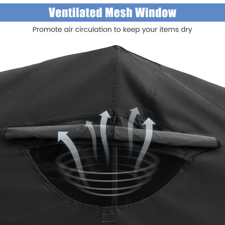Outdoor Heavy Duty Motorcycle Shed Waterproof Motorbike Storage Garage Tent with Durable Protective Cover and Ventilation Window