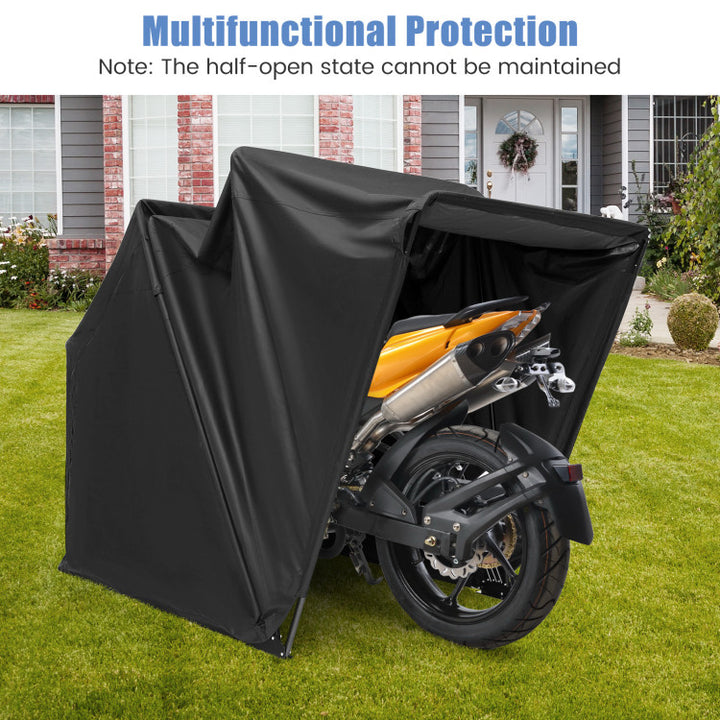 Outdoor Motorcycle Shelter Waterproof Motorbike Storage Tent with Cover