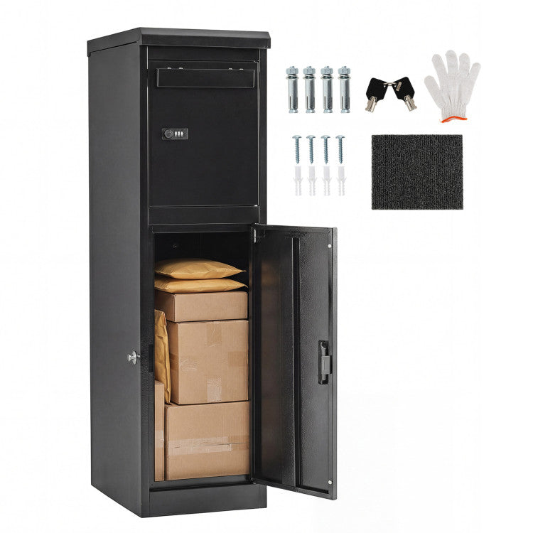 Package Delivery Box for Outside with Lockable Doors Coded Lock