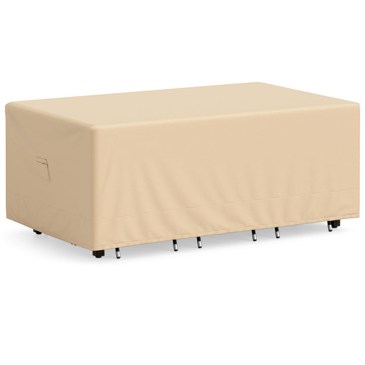Patio Furniture Cover with Padded Handle and Click-Close Straps