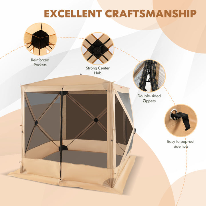 Pop Up Gazebo with Netting and Carry Bag
