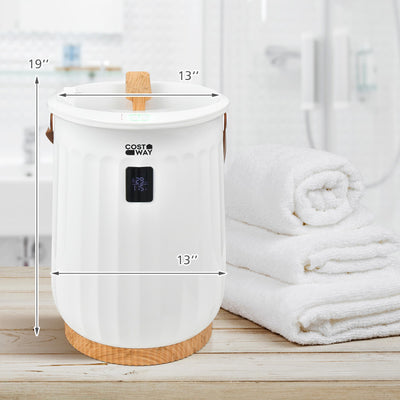 Portable 20L Luxury Towel Warmer Extra Large Bucket-Style Hot Towel Warmer with Auto Shut Off and 4 Timer Settings