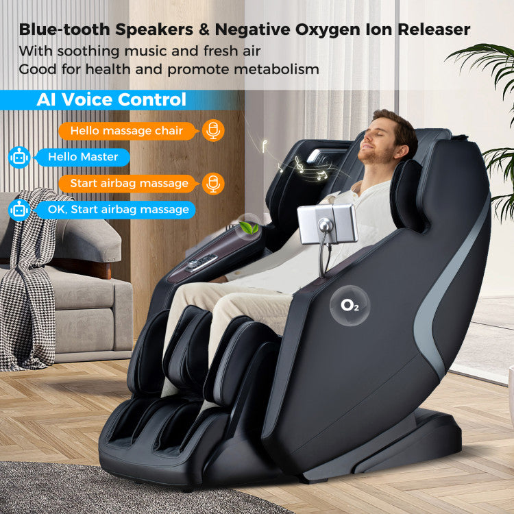 2025 Enjoyment 13 Pro - 4D SL-Track Full Body Massage Chair with Zero-Gravity Design