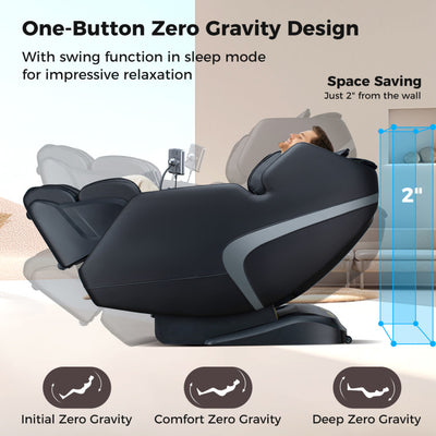 2025 Enjoyment 13 Pro - 4D SL-Track Full Body Massage Chair with Zero-Gravity Design