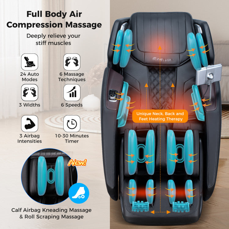 2025 Enjoyment 13 Pro - 4D SL-Track Full Body Massage Chair with Zero-Gravity Design