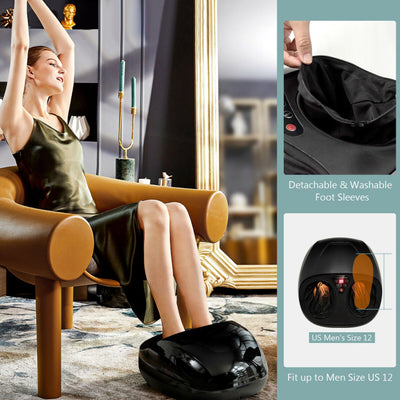 Shiatsu Foot Massager Adjustable Intensity Footspa Massage Machine with Remote Control and Auto-off Timer Function