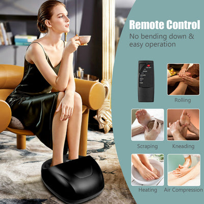 Shiatsu Foot Massager Adjustable Intensity Footspa Massage Machine with Remote Control and Auto-off Timer Function