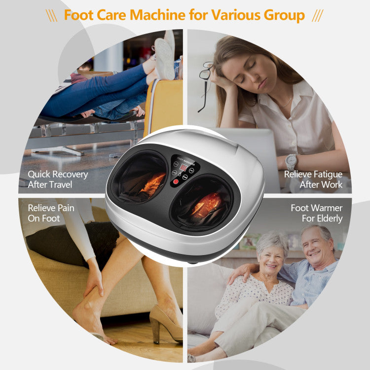 Shiatsu Foot Massager Adjustable Intensity Footspa Massage Machine with Remote Control and Auto-off Timer Function