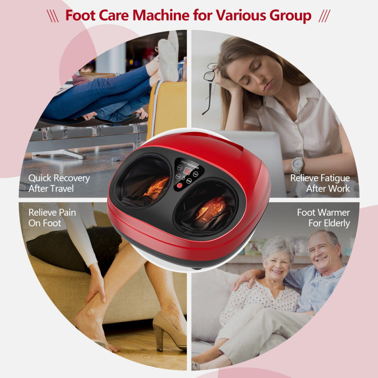 Shiatsu Foot Massager Adjustable Intensity Footspa Massage Machine with Remote Control and Auto-off Timer Function