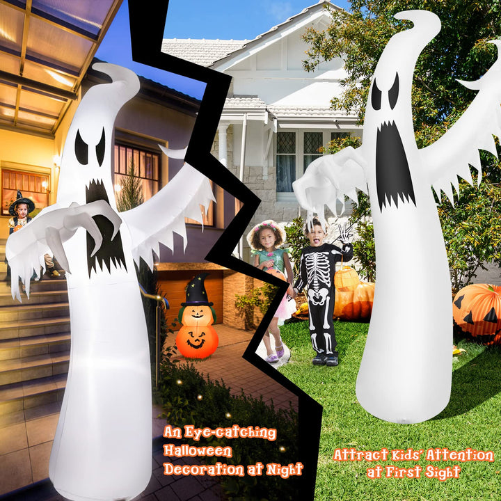 12ft Halloween Inflatable Ghost, Quick Blow up Halloween Decoration