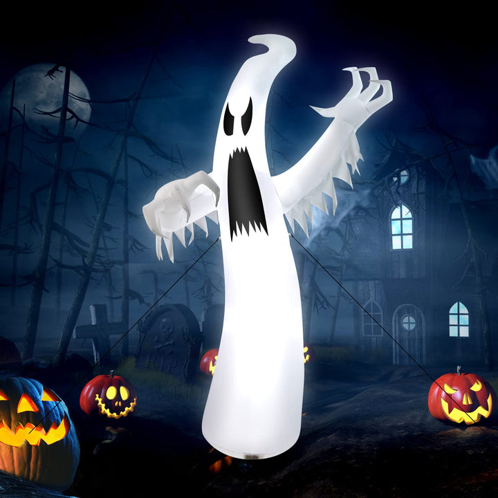 12ft Halloween Inflatable Ghost, Quick Blow up Halloween Decoration