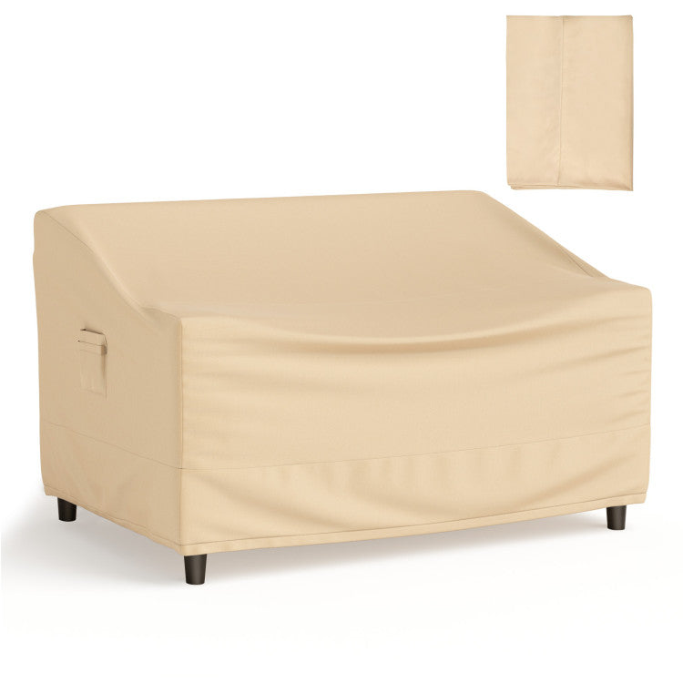 Patio Furniture Cover with Padded Handle and Click-Close Straps