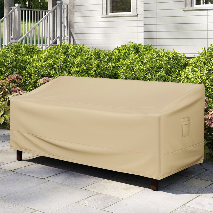 Patio Furniture Cover with Padded Handle and Click-Close Straps