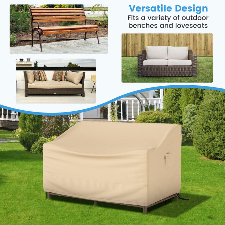 Patio Furniture Cover with Padded Handle and Click-Close Straps