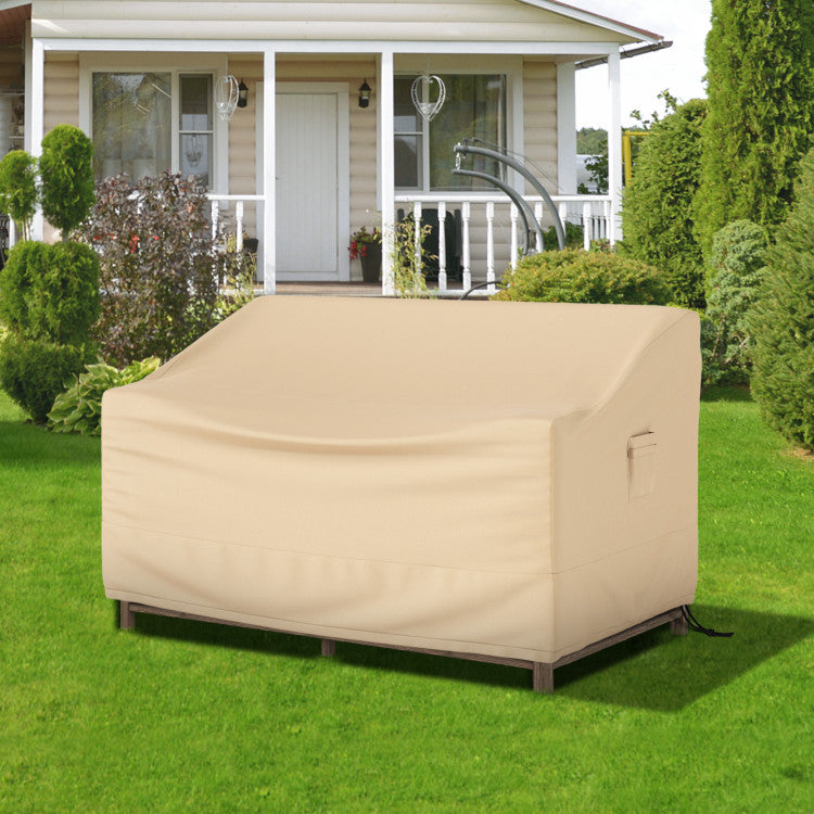 Patio Furniture Cover with Padded Handle and Click-Close Straps