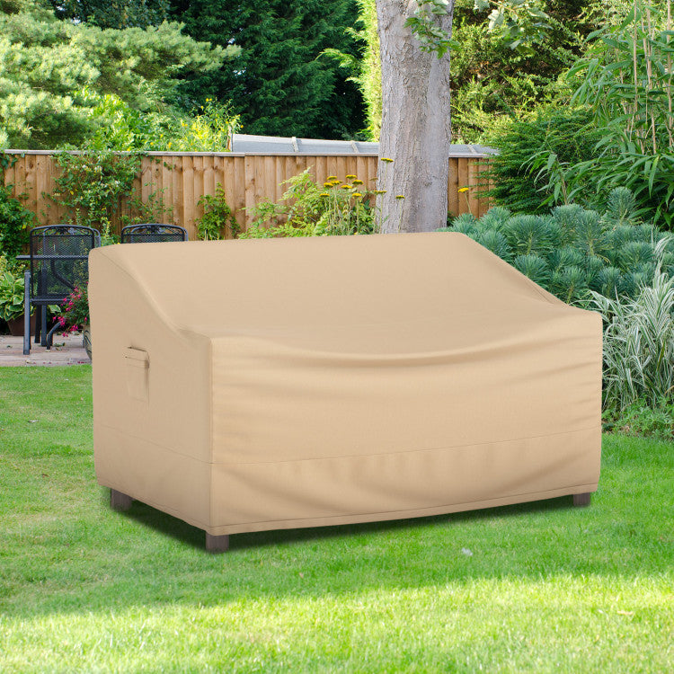 Patio Furniture Cover with Padded Handle and Click-Close Straps