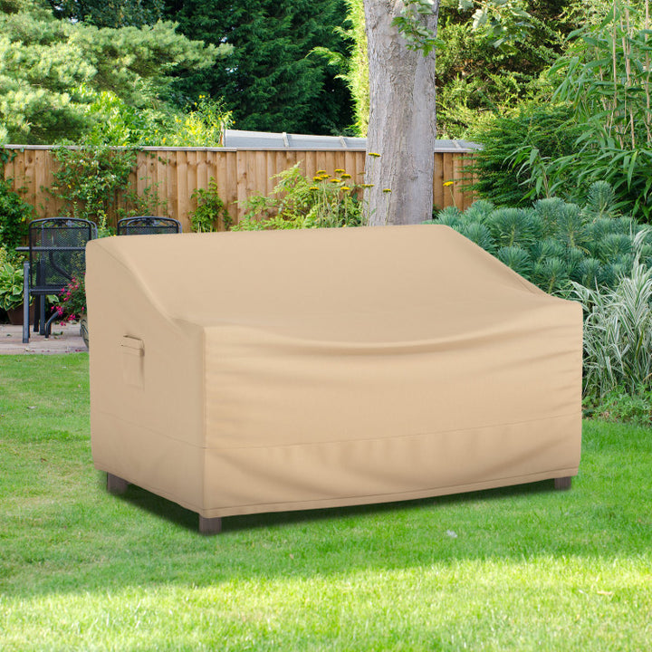Patio Furniture Cover with Padded Handle and Click-Close Straps