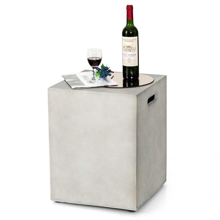 Propane Tank Cover Hideaway Table for Standard 20 Pounds Propane Tank