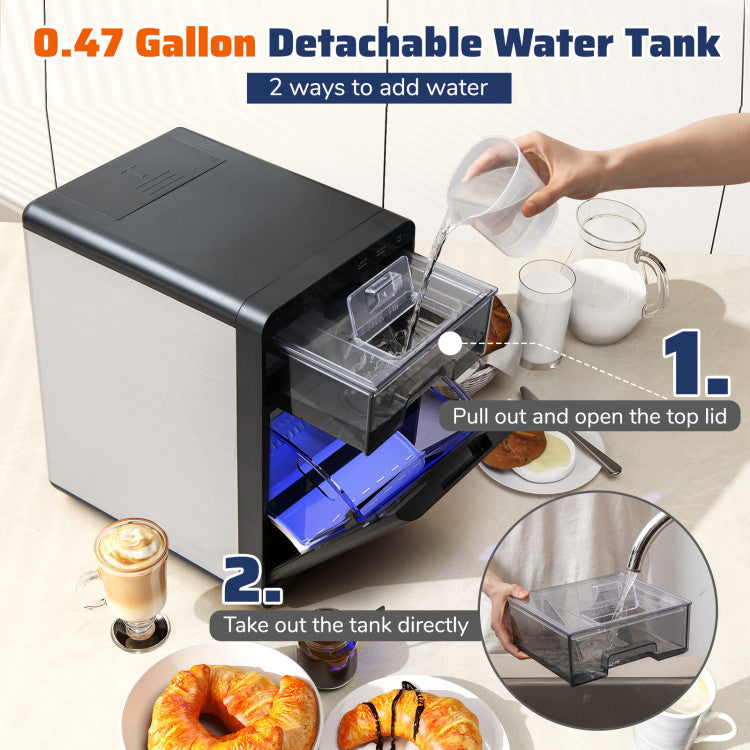 Quick-Ready Nugget Ice Maker for Efficient Countertop Use