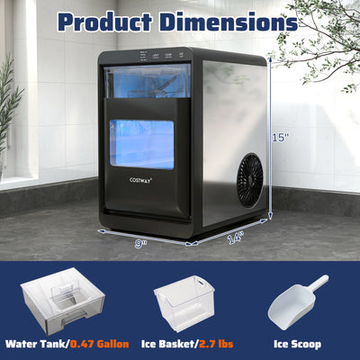 Quick-Ready Nugget Ice Maker for Efficient Countertop Use