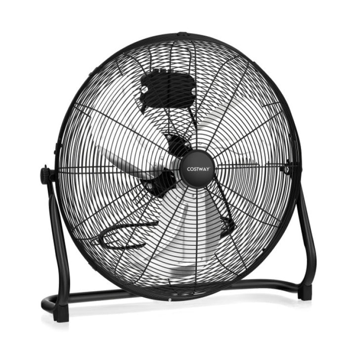Commercial Dehumidifier and Heavy-Duty Metal Floor Fan Combo