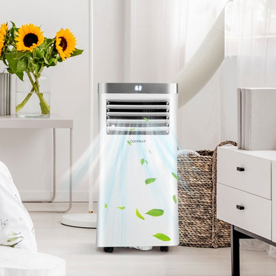 8000 BTU 3-in-1 Portable Air Conditioner Air Cooler with Built-in Dehumidifier and Remote Control