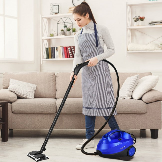 2000W Multifunctional Steam Cleaner Household Mop Heavy Duty Rolling Cleaning Machine with 19 Accessories for Carpet Floors