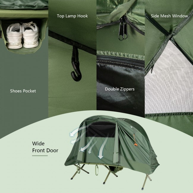 1 Person Portable Camping Tent Cot Outdoor Compact Tent