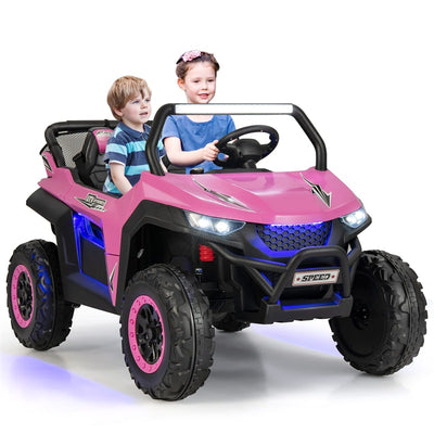 12V 2-Seater Kids Kids Ride On UTV Car Electric Vehicle with Remote Control and Multiple Joyful Functions-Canada Only