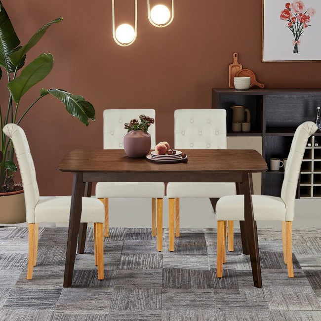 Set of 2 Tufted Dining Chairs