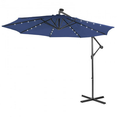 10ft Patio Offset Hanging Umbrella with Easy Tilt Adjustment