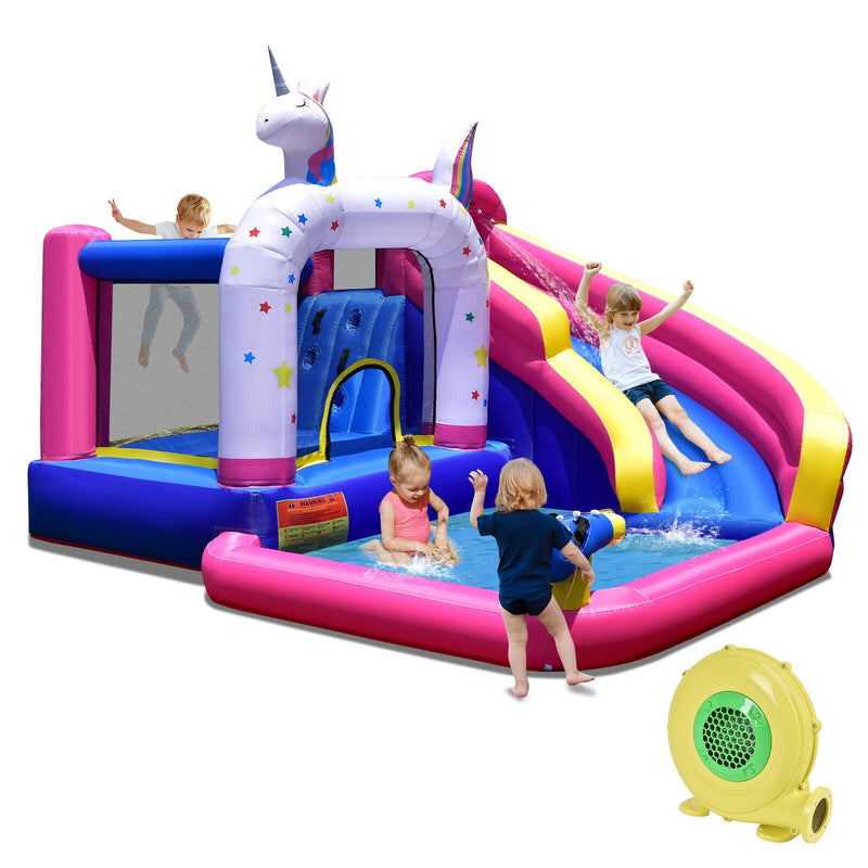 Unicorn Bounce Castle with 480W Air Blower