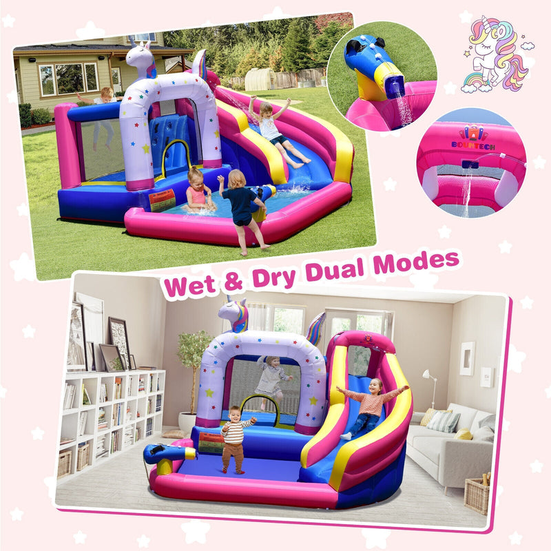 Unicorn Bounce Castle with 480W Air Blower