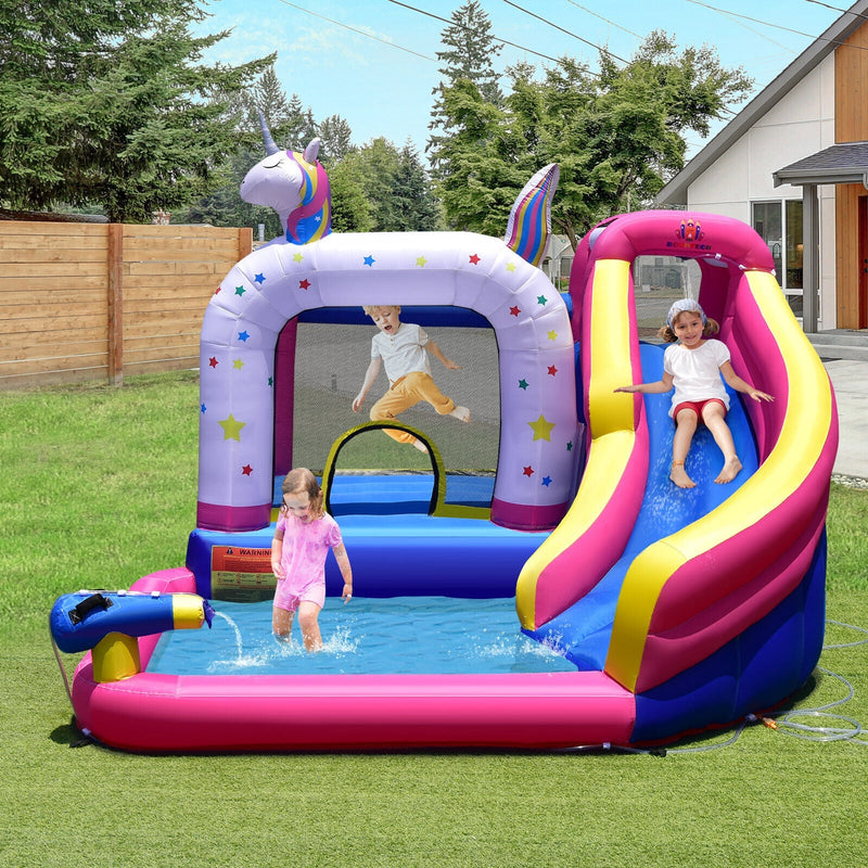 Unicorn Bounce Castle with 480W Air Blower