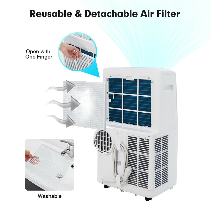 14000 BTU Portable Air Conditioner with APP and WiFi Control