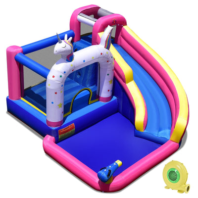 Unicorn Bounce Castle with 480W Air Blower