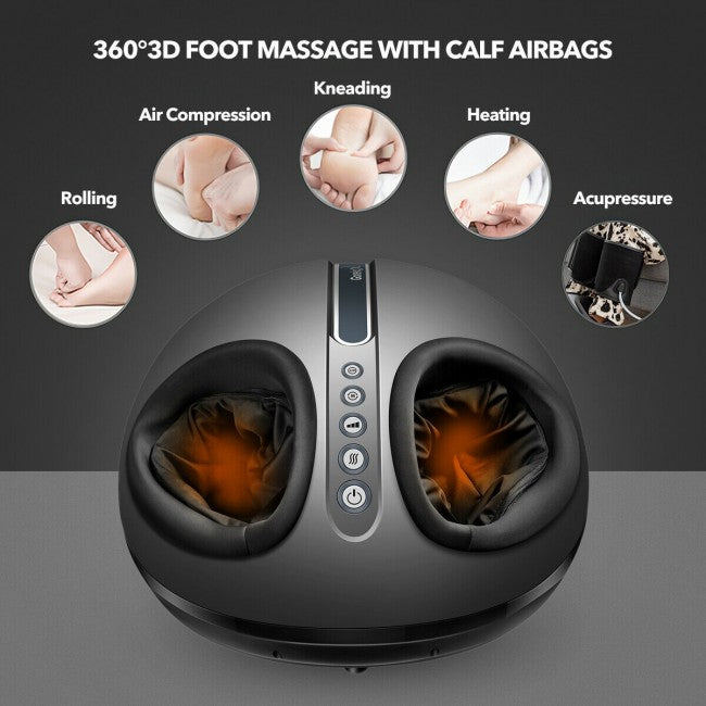 Shiatsu Foot Massager Electric Feet Massage Machine with Soothing Heat Deep Kneading Therapy for Plantar Fasciitis