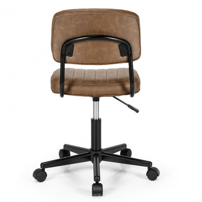 Chairliving - PU Leather Adjustable Office Chair Swivel Task Chair with Backrest