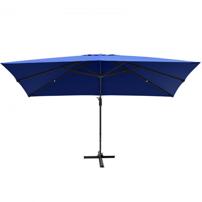 10x13ft Patio Rectangular Cantilever Offset Umbrella with 360° Rotation Function and 4 Tilt Settings