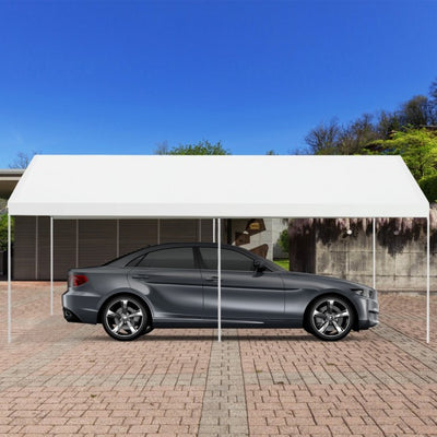 10 x 20FT Outdoor Upgraded Heavy Duty Carport Canopy Portable Garage Shelter with Galvanized Steel Frame