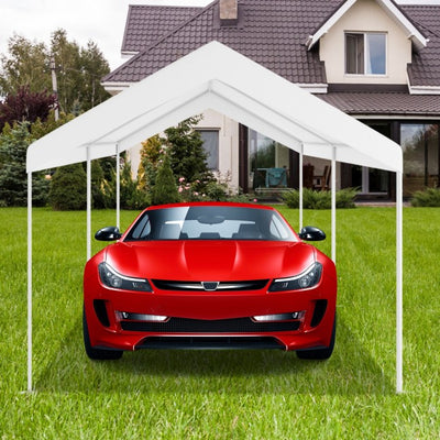 10 x 20FT Outdoor Upgraded Heavy Duty Carport Canopy Portable Garage Shelter with Galvanized Steel Frame